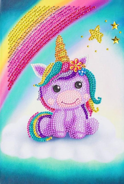 Crystal Art Unicorn Smile Notebook CANJ-3 CANJ-3