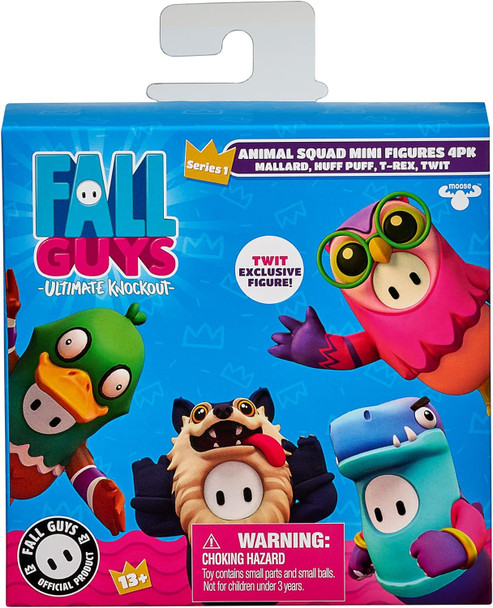 Fall Guys Ultimate Knockout 1.5" Mini Figure 4 Pack - Animal Squad 58914