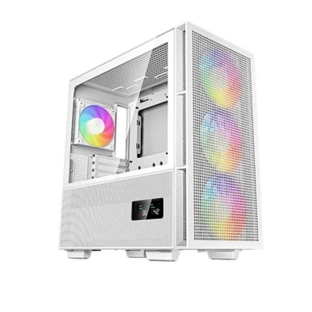 Deepcool Ch560 Digital Wh Micro Atx Case With Tempered Glass Side Panel 1 X Usb R-CH560-WHAPE4D-G-1