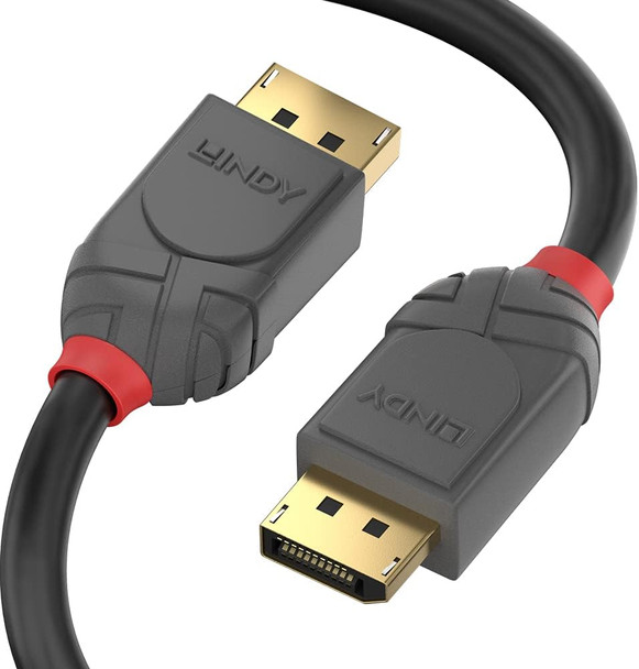 Lindy 36481 1M Displayport Cable Anthra Line 36481