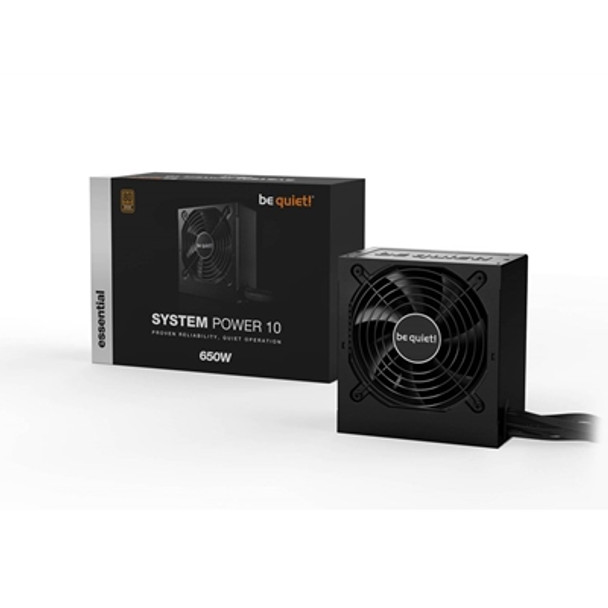 Be Quiet! System Power 10 650W Psu 80 Plus Bronze Temperature Controlled Fan Str BN328