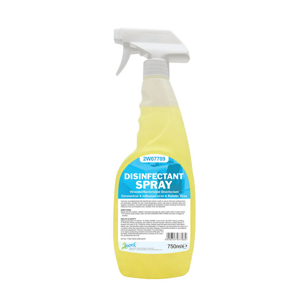 2Work Disinfectant Spray 750ml Pack of 6 2W07709 2W07709