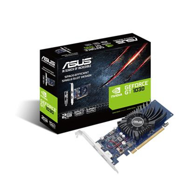 Asus Geforce Gt 1030 2Gb Gddr5/Pci Express 3.0/1228Mhz-1506Mhz/6008Mhz/Low Profi GT1030-2G-BRK