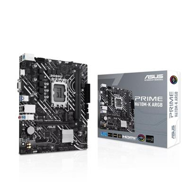 Asus PRIME H610M-K ARGB Socket 1700/H610/Ddr5/S-Ata 6Gb/S/Micro Atx PRIME H610M-K ARGB