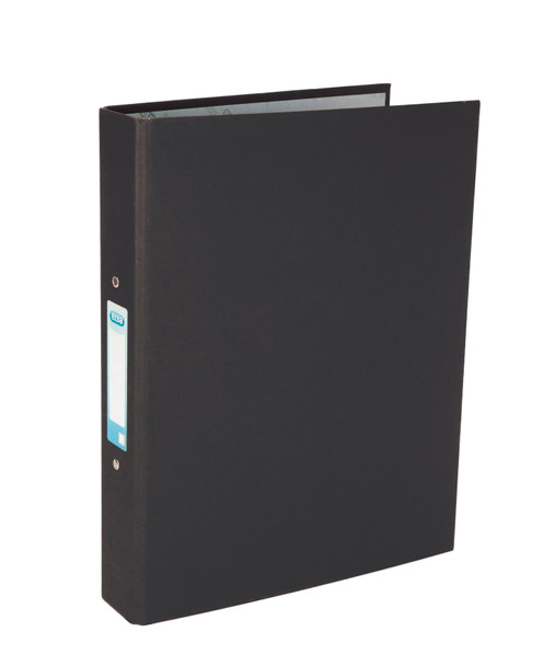 Elba Ring Binder A4+ 25Mm Capacity 30Mm Spine Paper On Board 2 O-Ring Black Pack 400033495