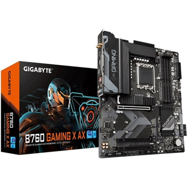 Gigabyte B760 GAMING X AX Intel 1700 Socket Motherboard Atx 4X Ddr5 Slots 3X M.2 B760 GAMING X AX