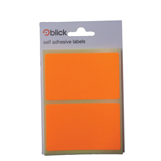 Blick Fluorescent Labels in Bags 50x80mm 8 Per Bag Orange Pack of 160 RS010 RS01085
