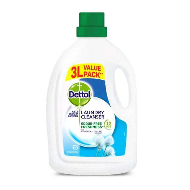 Dettol Antibacterial Laundry Cleanser Additive 3 Litres - 3121099 3270659