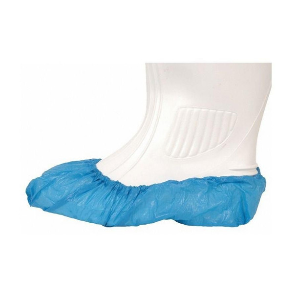 Overshoes 16 " 41Cm Polythene Blue Pack 100 0801609 0801609