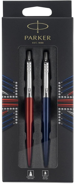 Parker Jotter London Duo Discovery Pack Royal Blue Barrel Ballpoint Pen With Blu 2033156