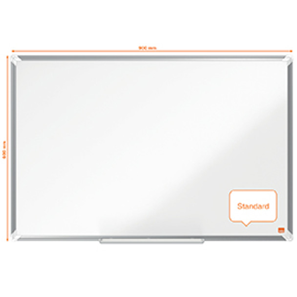 Nobo 1915167 Premium Plus Melamine Whiteboard 900x600mm 1915167