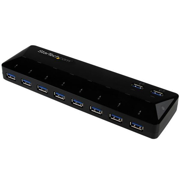 Startech.Com 10 Port Usb 3.0 Hub With 2 X 1.5A Ports ST103008U2C