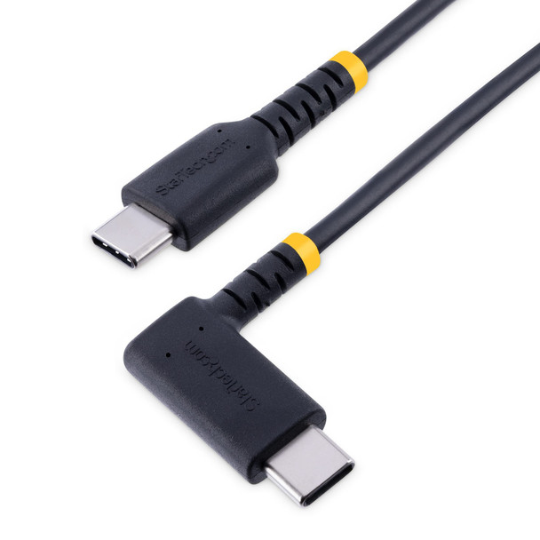 Startech.Com 2M Usb C Right Angled Heavy Duty Fast Charging Cable With 60W Power R2CCR-2M-USB-CABLE