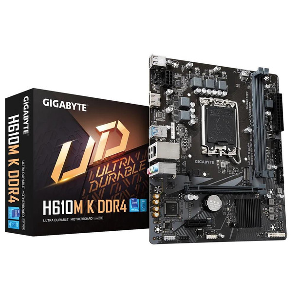Gigabyte H610M K DDR4 Socket 1700/H610/Ddr4/S-Ata 6Gb/S/Micro Atx H610M K DDR4