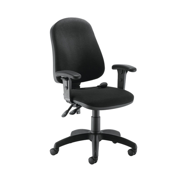 First Calypso Operator Chair with Lumbar Pump with Adjustable Arms 640x640x990-1 KF822912
