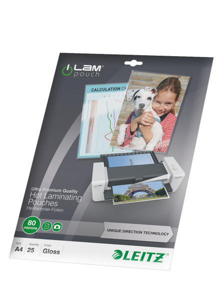 Leitz 74790000 Lamination pouch A4 UDT 80mic 74790000