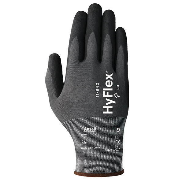 Ansell Hyflex Gloves 1 Pair Black M AN11-840M