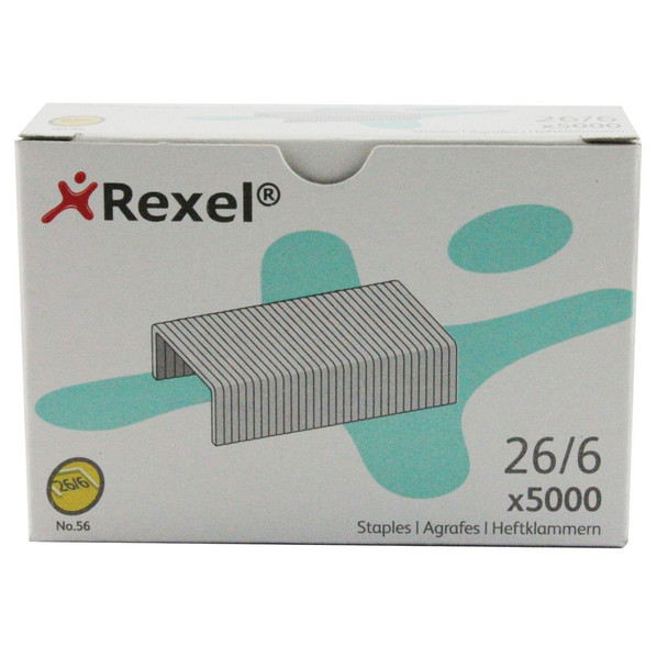 5000 x Rexel Choices Staples No. 56 6mm leg length 6025 RX06025