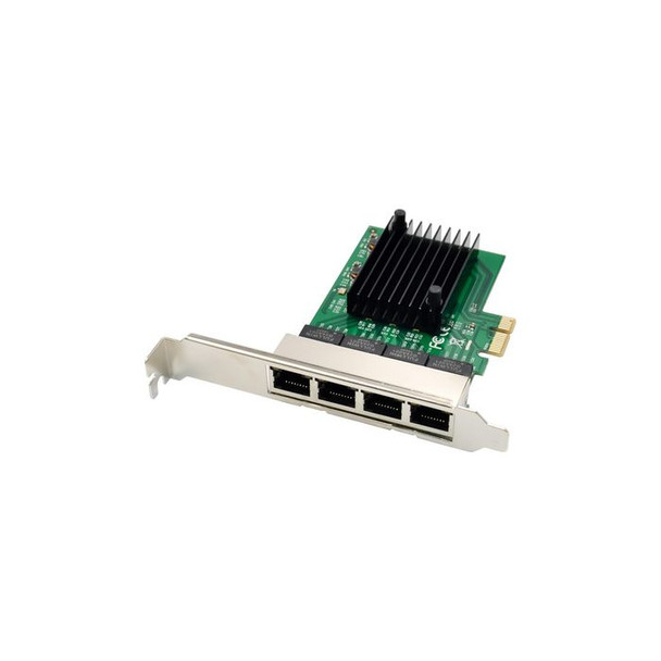 MicroConnect MC-PCIE-708 PCI-E 8111F Quad-RJ45 Gigabit MC-PCIE-708