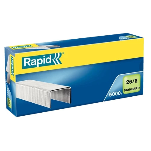 Rapid Standard Staples 26/6 Pack of 5000 24861800 24861800