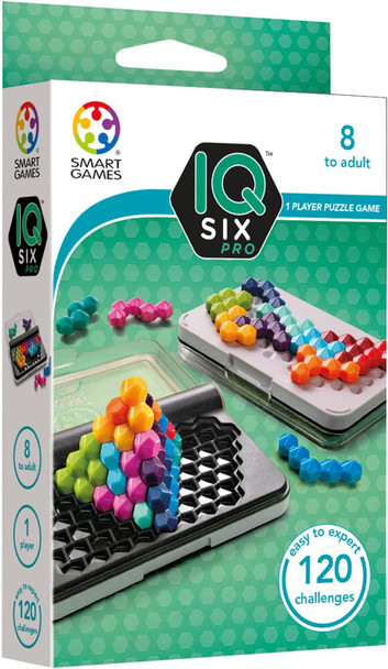 Smart Games IQ Six Pro Puzzle Game with 120 Challenges Ages 8+ Years SG479