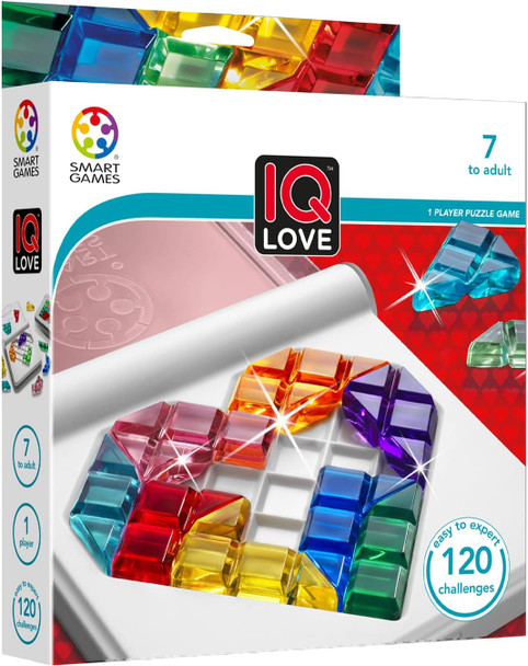 Smart Games IQ Love Puzzle Game with 120 Challenges Ages 7+ Years SG302