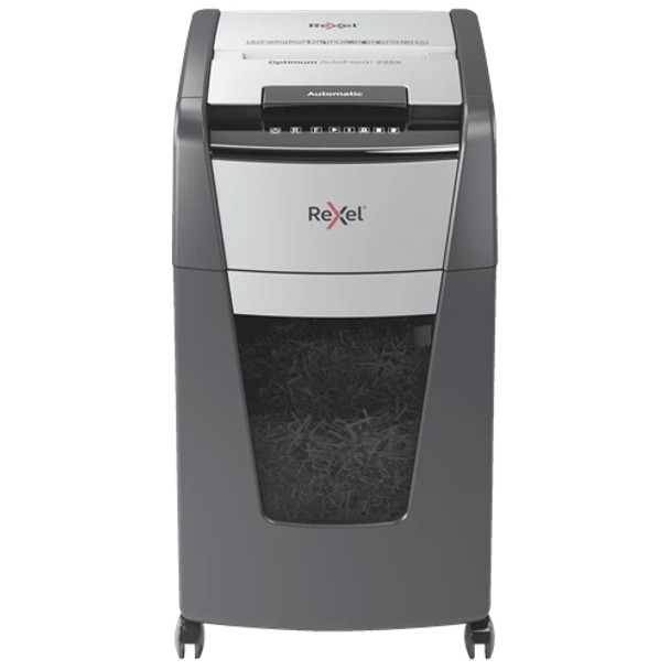 Rexel Optimum AutoFeed+ 225X Automatic Cross Cut Paper Shredder 2020225X 2020225X