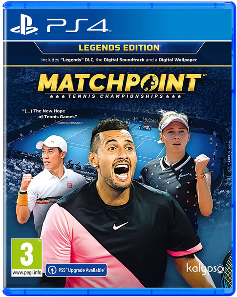 Matchpoint Tennis Championships Legends Edition Sony Playstation 4 PS4 Game