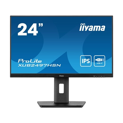 Iiyama Prolite XUB2497HSN-B2 24 " Ips Monitor Usb-C Dock Rj45Lan Full Hd 1Ms Hdm XUB2497HSN-B2