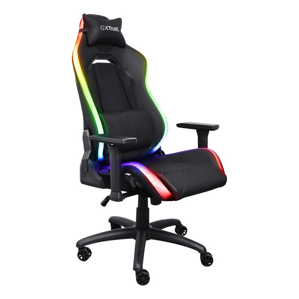 Trust GXT 719 Ruya PC gaming chair 150 kg Padded seat Padded backrest 195 cm Bla 25488