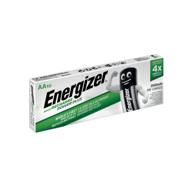 Energizer Aa Rechargeable Battery Nimh Capacity 2000Mah Hr6 1.2V Pack 10 - E3006 E300626803