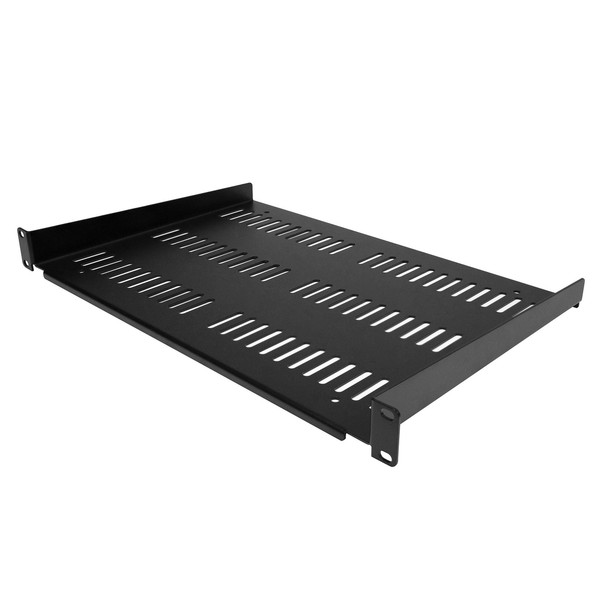 Startech 1U Server Rack Shelf - Universal Vented Rack Mount Cantilever Tray for SHELF-1U-12-FIXED-V