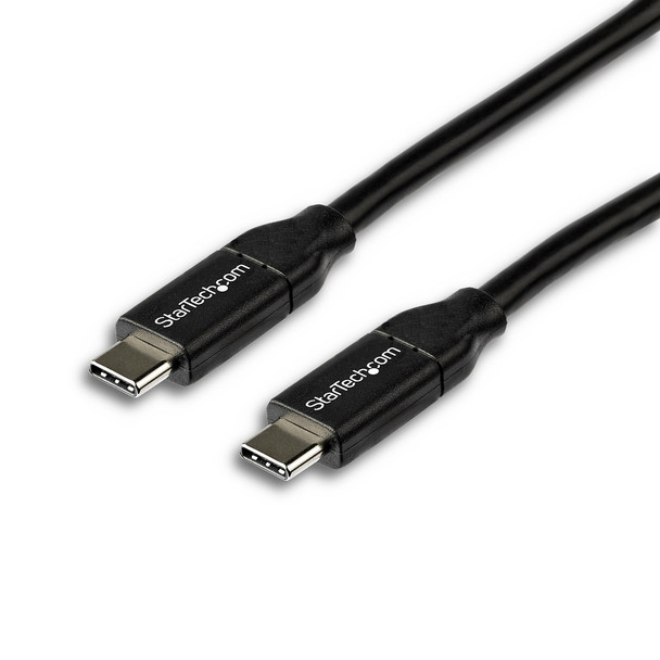 Startech USB-C to USB-C Cable w/ 5A PD - M/M - 2 m 6 ft. - USB 2.0 - USB-IF Cert USB2C5C2M Startech USB-C to USB-C Cable w/ 5A PD - M/M - 2 m 6 ft. - USB 2.0 - USB-IF Cert USB2C5C2M