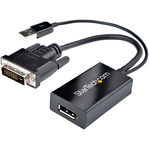 StarTech.com DVI to DisplayPort Adaptor with USB Power DVI2DP2 StarTech.com DVI to DisplayPort Adaptor with USB Power DVI2DP2