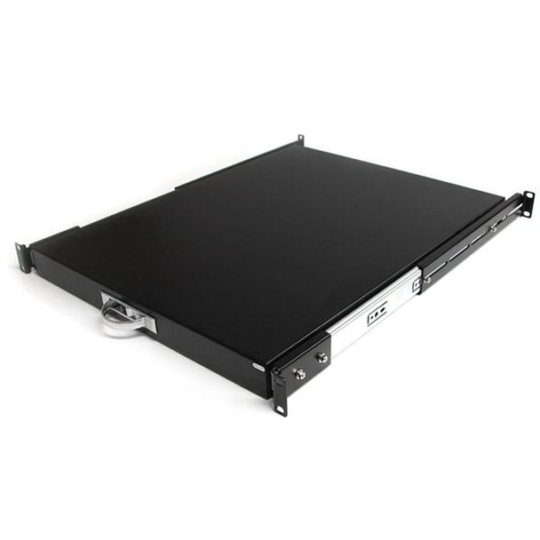 StarTech.com 22 " Deep Sliding Server Rack Cabinet Shelf Black SLIDESHELFD
