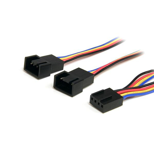 StarTech.com 12in 4 Pin Fan Power Splitter Cable - F/M 0.31 m Molex 4-pin Molex FAN4SPLIT12