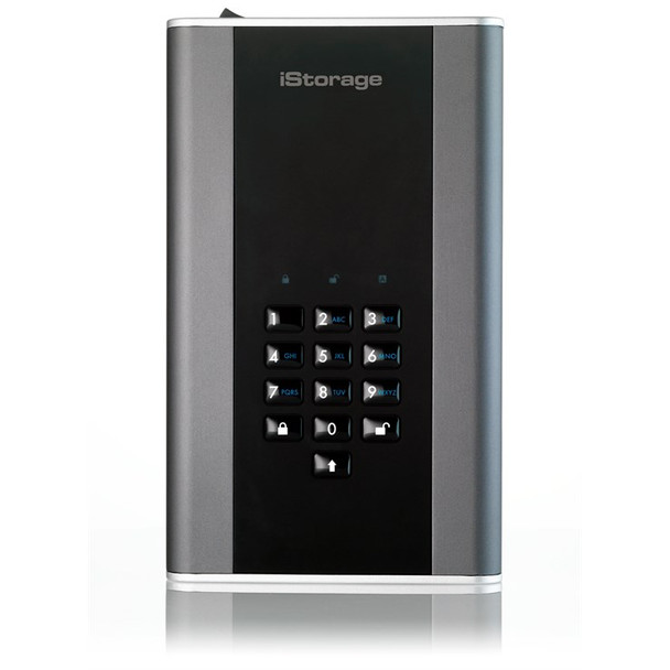 iStorage diskAshur DT2 256-bit 6TB USB 3.1 secure encrypted desktop hard drive I IS-DT2-256-6000-C-G