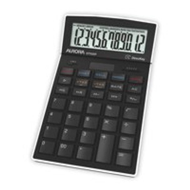 Aurora 12 Digit Desktop Calculator With Adjustable Display Black - DT920P DT920P