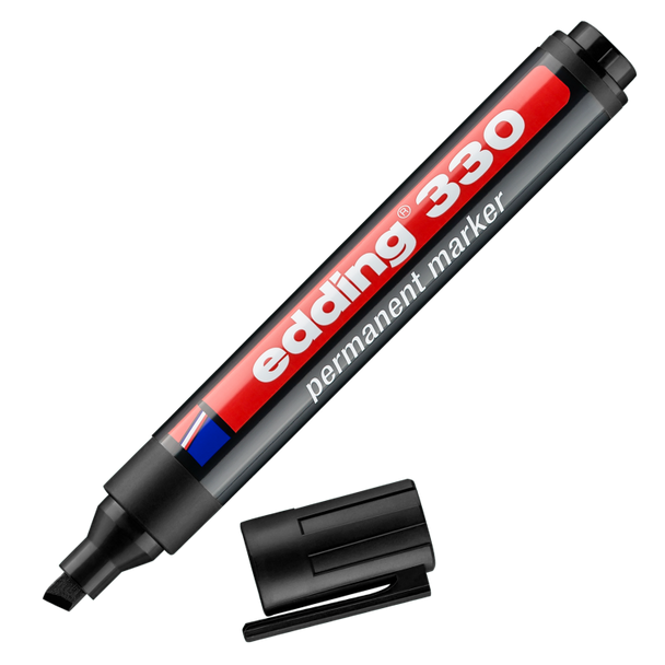 edding 330 Permanent Marker A8 Black Box of 10 EDD330001