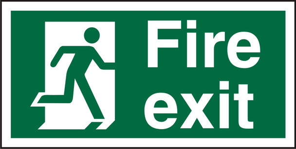 Seco Safe Procedure Safety Sign Fire Exit Man Running Right Semi Rigid Plastic 2 SP318SRP200X100 Seco Safe Procedure Safety Sign Fire Exit Man Running Right Semi Rigid Plastic 2 SP318SRP200X100