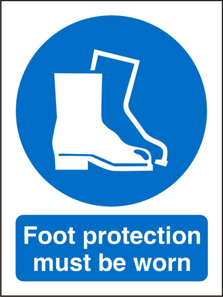 Seco Mandatory Safety Sign Foot Protection Must Be Worn Semi Rigid Plasti 150 X M003SRP150X200 Seco Mandatory Safety Sign Foot Protection Must Be Worn Semi Rigid Plasti 150 X M003SRP150X200