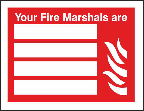 Seco Fire Fighting Equipment Safety Sign Your Fire Marshalls Are Self Adhesive V FF122SAV150X200 Seco Fire Fighting Equipment Safety Sign Your Fire Marshalls Are Self Adhesive V FF122SAV150X200