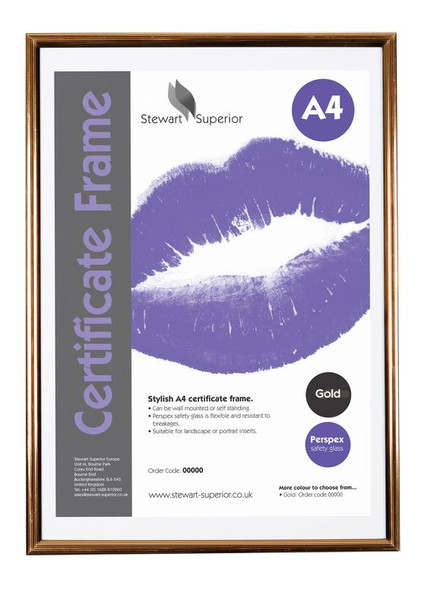 Seco A4 Pin Stripe Certificate Frame Black And Gold - BGA4PS BGA4PS Seco A4 Pin Stripe Certificate Frame Black And Gold - BGA4PS BGA4PS