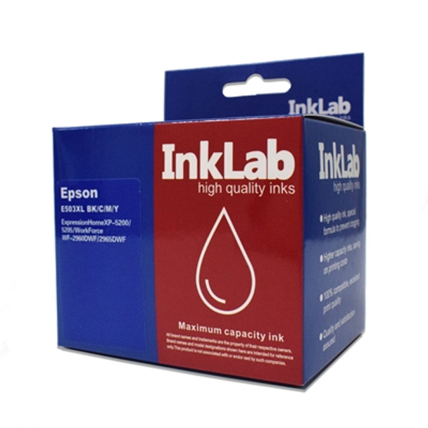 Inklab 503Xl Epson Compatible Multipack Replacement Ink E503XLBK/C/M/Y(E09R1/2/3/4)*1