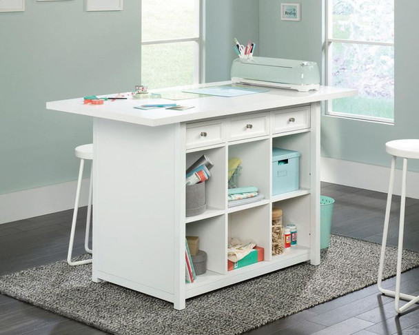 Teknik Craft Work Table/Island W1524 X D762 X H914mm White Finish - 5421420 5421420