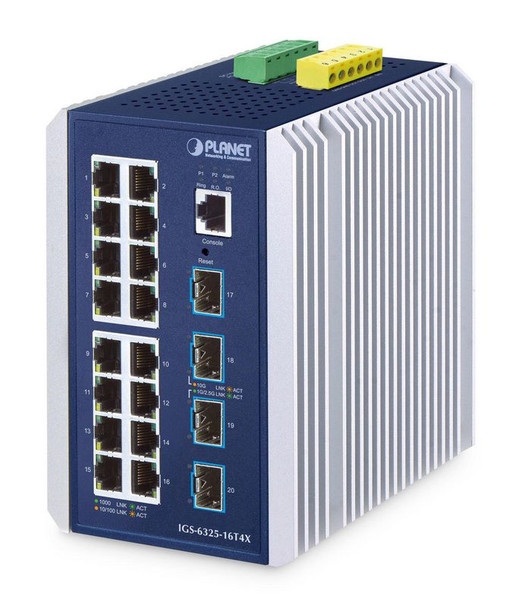 Planet IGS-6325-16T4X IP30 Industrial L3 16-Port IGS-6325-16T4X