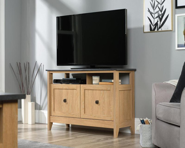 Home Study Tv Stand / Sideboard Dover Oak With Slate Finish - 5426616 - 5426616