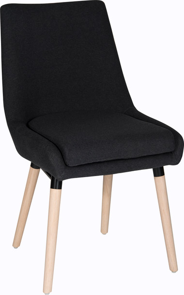 Contemporary Welcome Upholstered Reception Chair Graphite Pack 2 - 6946GRA - 6946GRA