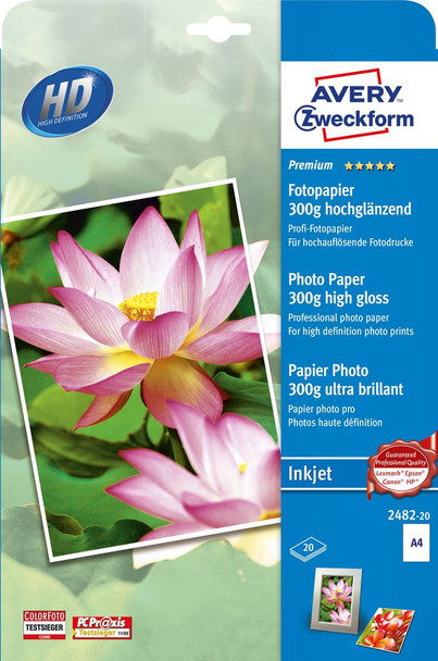 Avery 2482-20 Premium Inkjet. A4. 300G 2482-20