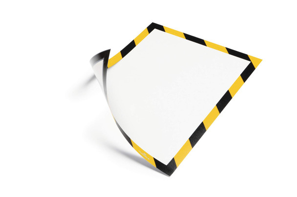 Durable Duraframe Magnetic Security A4 Yellow/Black Pack 5 - 4945130 4945130